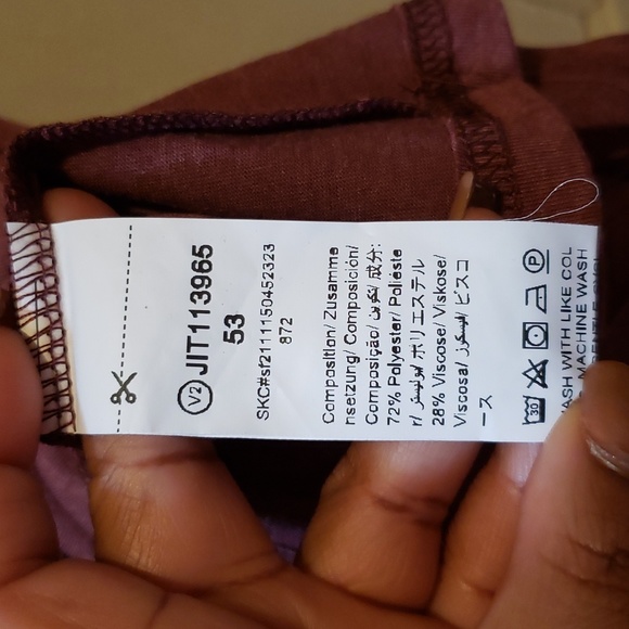 NEW EMERY ROSE Plus Button Front Pleated Short Sleeve Tee Size 2XL (16) - Picture 7 of 9